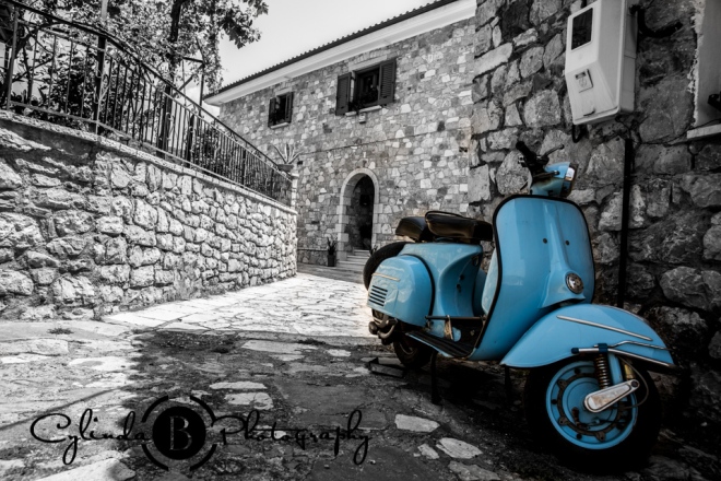 Nafpakos, greece, medieval town, castle, moped