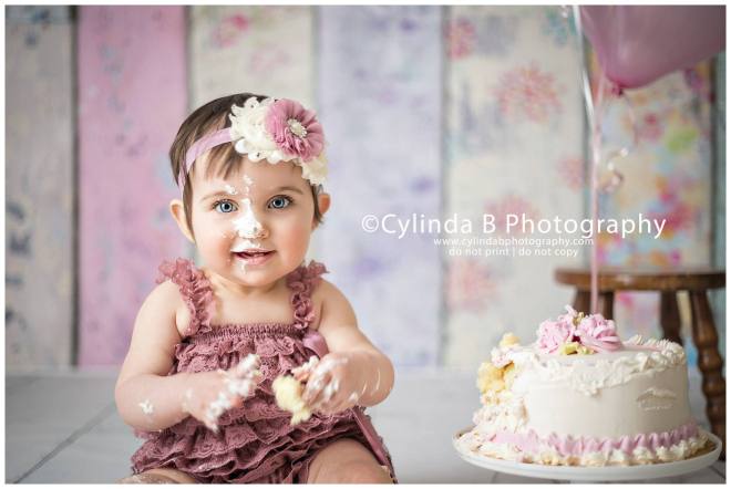 cake smash, baby girl, syracuse ny photography, 1st birthday, Cylinda B Photography