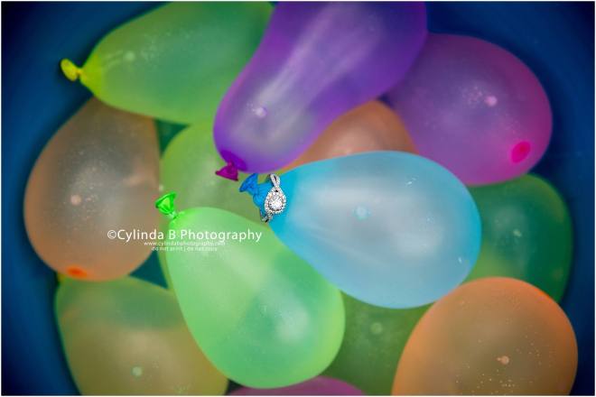 green lakes engagement, NY, water balloons, cylinda b photography