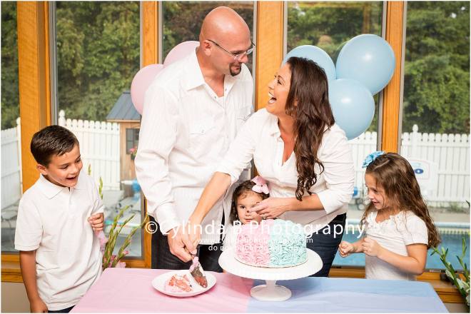 Gender Reveal, Cake, Family Portraits, Cylinda B Photography, Syracuse-19