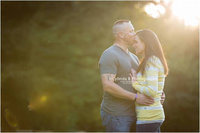 waterfall engagement, men in blue, engagement, syracuse, cylinda b photography, sun rays